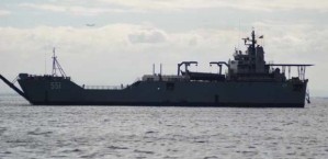 BRP Tagbanua of the Philippine Navy on a logistics resupply run